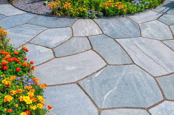 Natural Stone Hardscape for Bakers Landscape & Design in East Liverpool, OH
