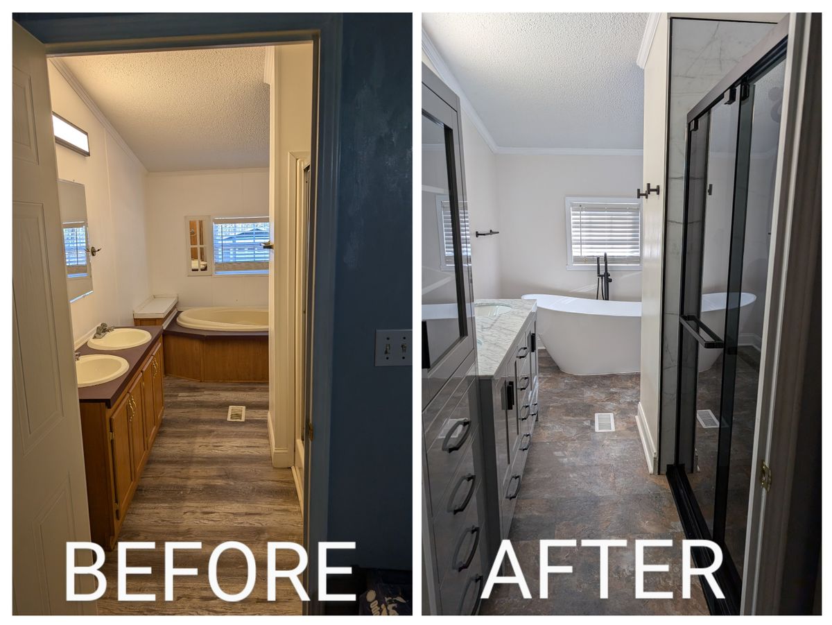 Full Bathroom Remodel for Brick City Bath in Sanford, NC