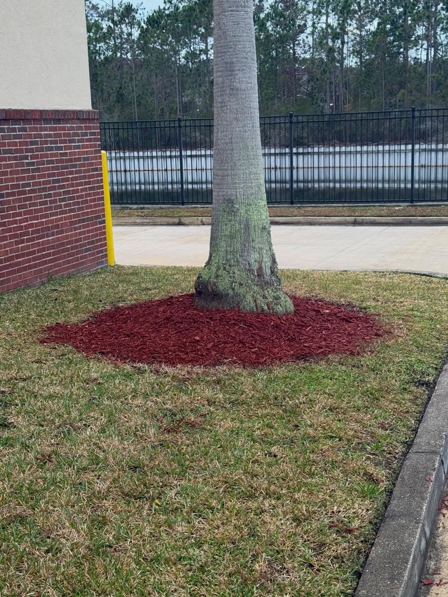 Mulch Installation for Whole 9 Yards Services LLC in Green Cove Springs, FL