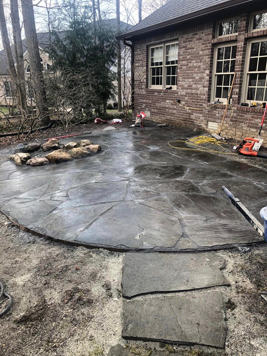 Patio Design & Construction for Whyde Masonry in Beech Grove, IN