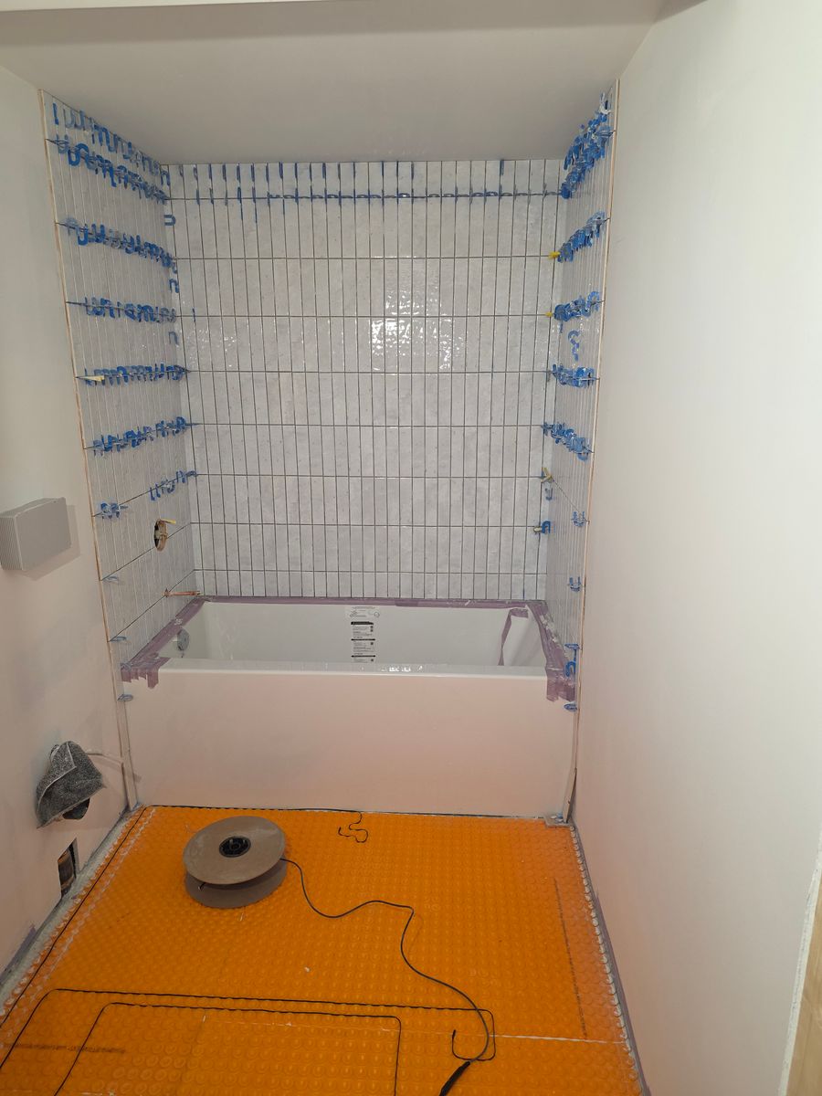 Bathroom Renovation for Skywalker Contracting Inc.  in Red Deer, Alberta