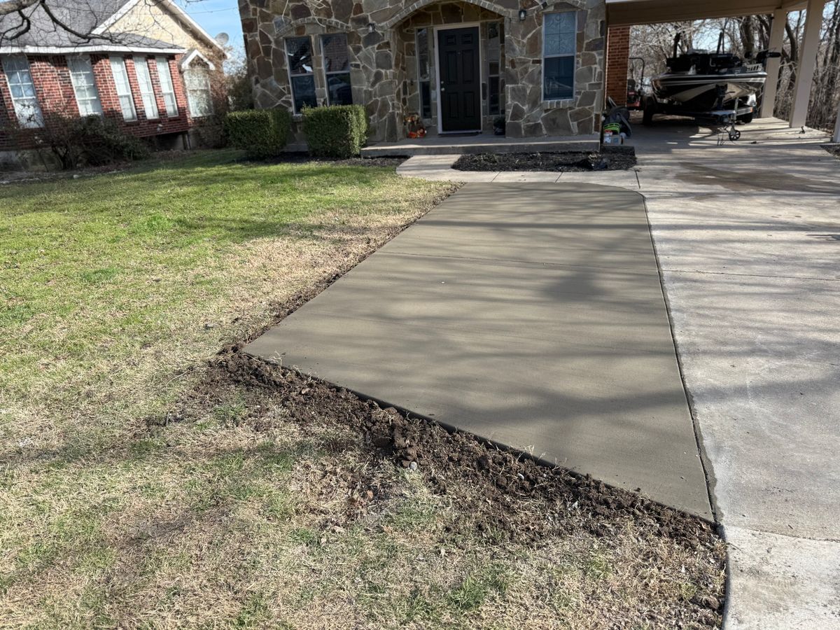 Concrete patios for JQ Concrete in Blue Ridge, TX