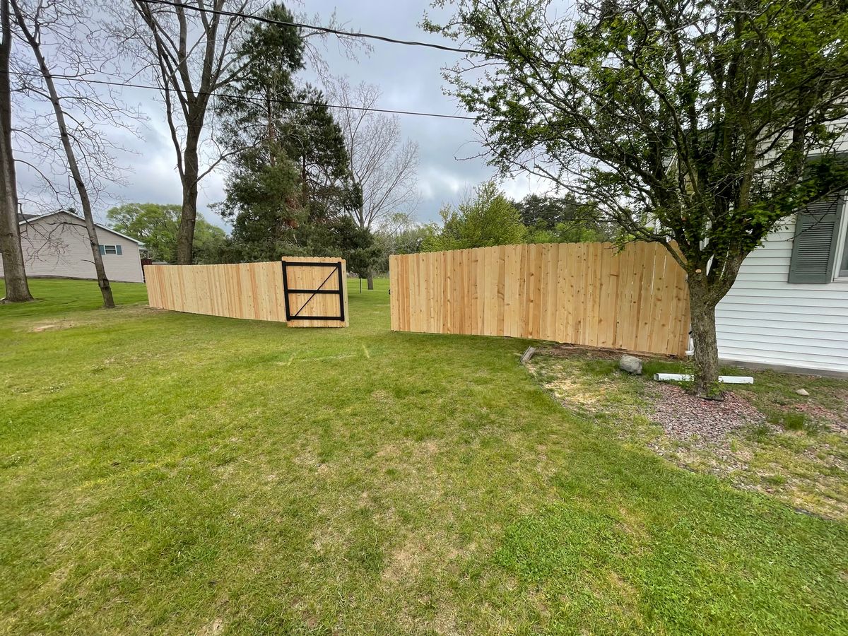 Fence Installation for TMF Services in Lapeer County, MI
