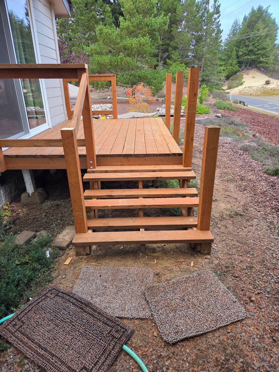 Deck Installation for BTC Construction in Florence, OR
