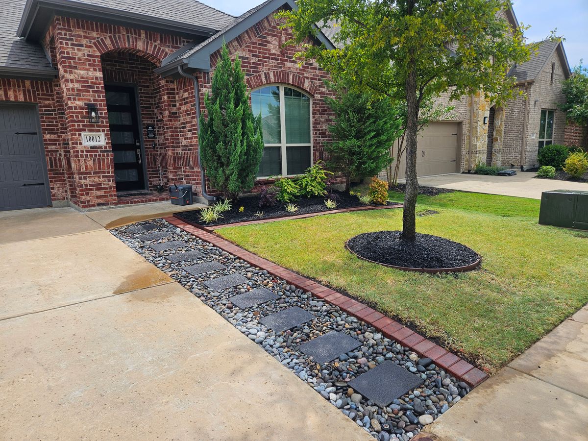 Stonework for  Be Green Lawn Care & Landscaping, LLC in Denton, TX