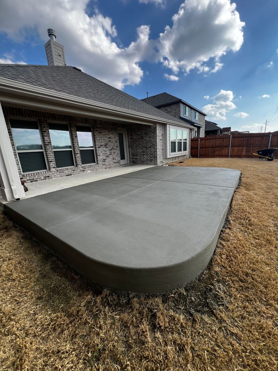 Patio Design & Installation for BW Concrete Contracting LLC in Fort Worth, TX