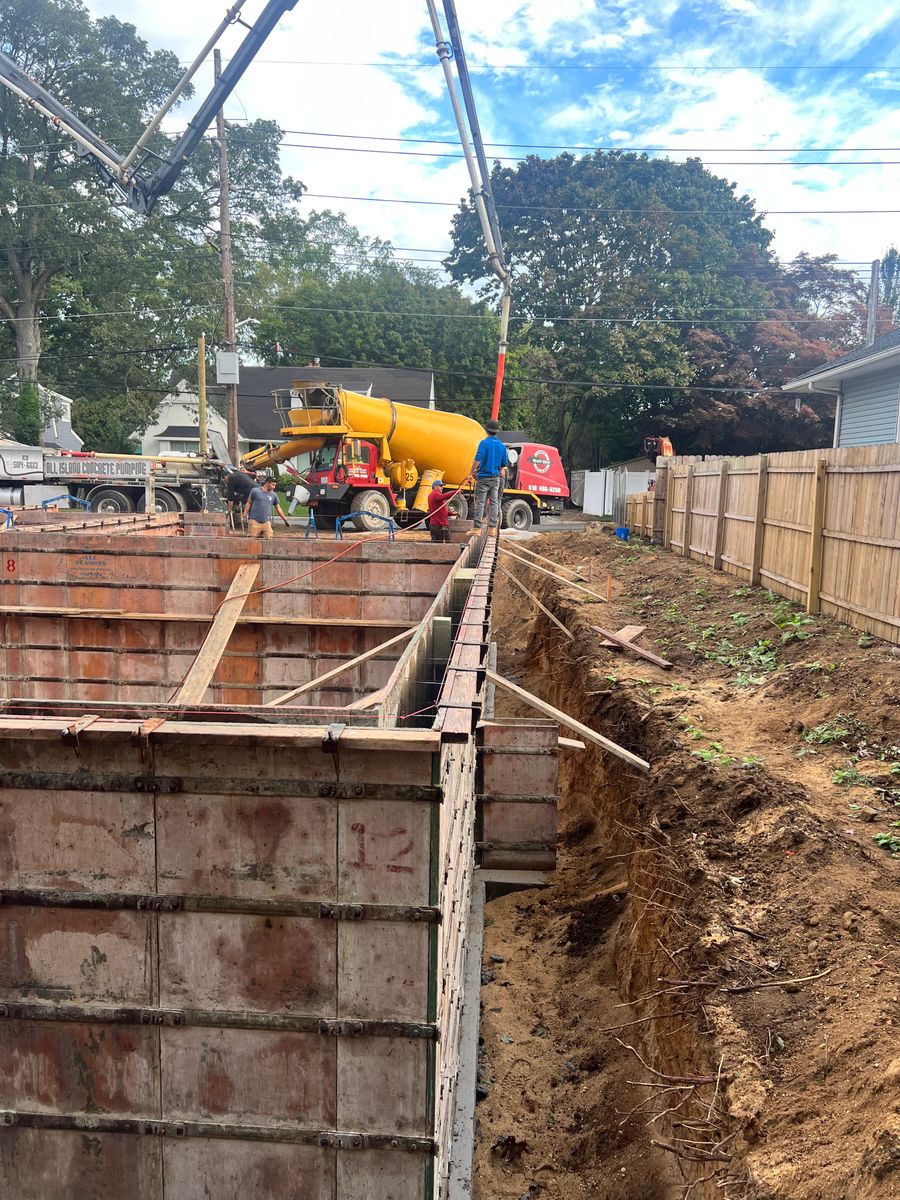 Foundation for Azores Concrete L.T.D. in Port Jefferson Station, NY