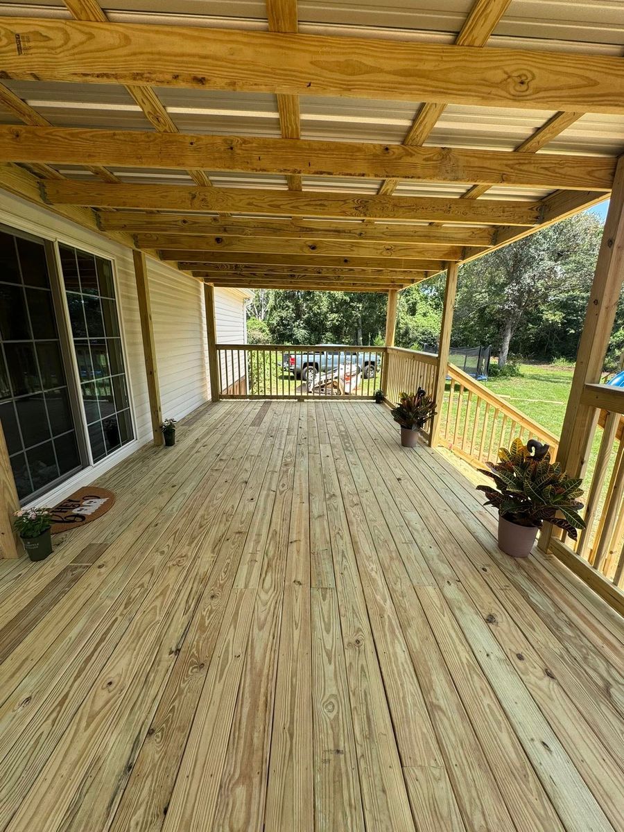 Deck and Patio Installation for C&G Fencing and Outdoor Services in Pensacola, FL
