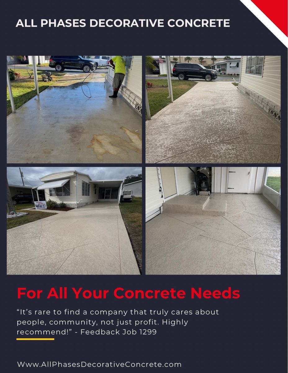 Concrete Slab Construction for All Phases Decorative Concrete in Sebring, FL