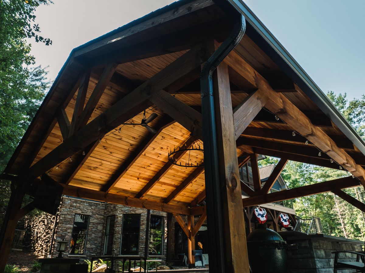 Timber Framing for BCM Carpentry in Morganton, NC