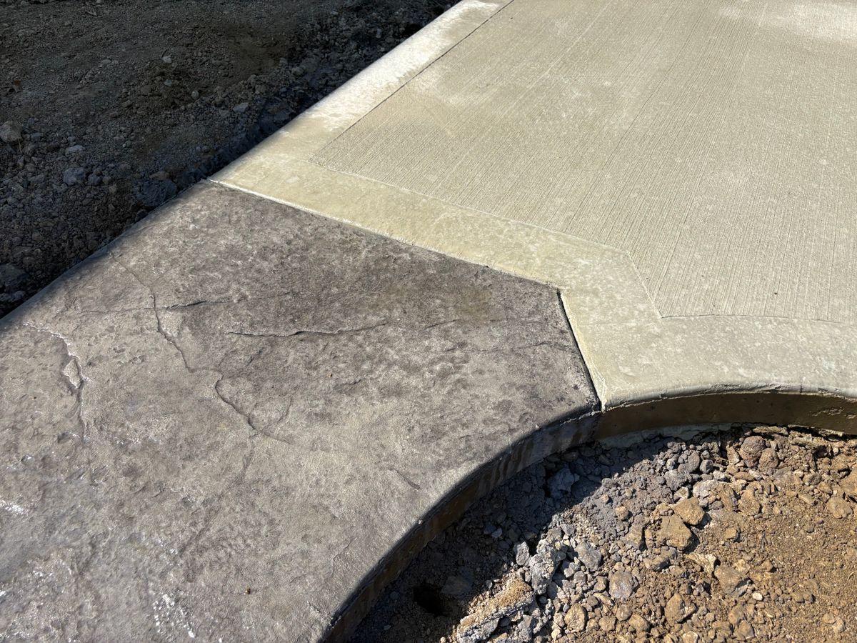 Stamped Concrete Installation for Concrete Pros, LLC in Lorain, OH