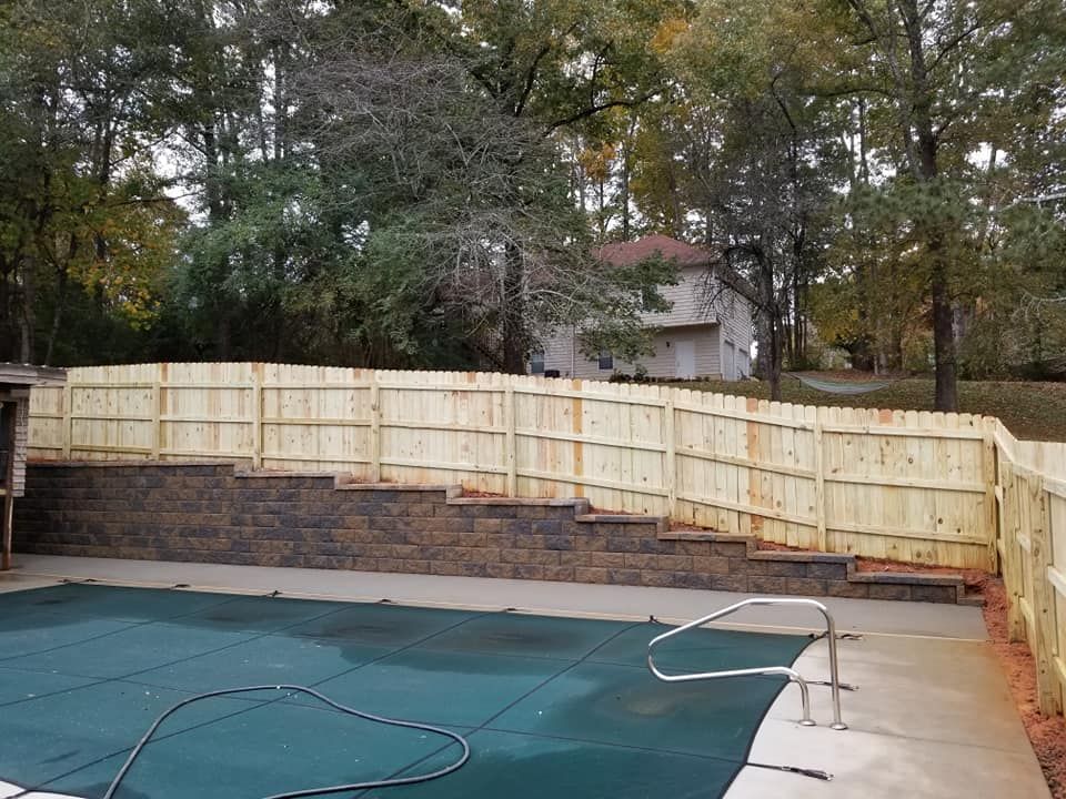 Retaining Wall Installation for Fusion Contracting in North Georgia, GA