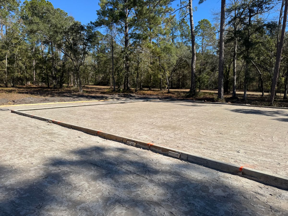 Concrete for Cameron Enterprises in Live Oak, FL