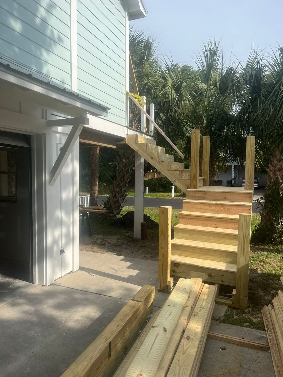 Deck and Patio Construction for MC2 Contracting Solutions in Wilmington, NC