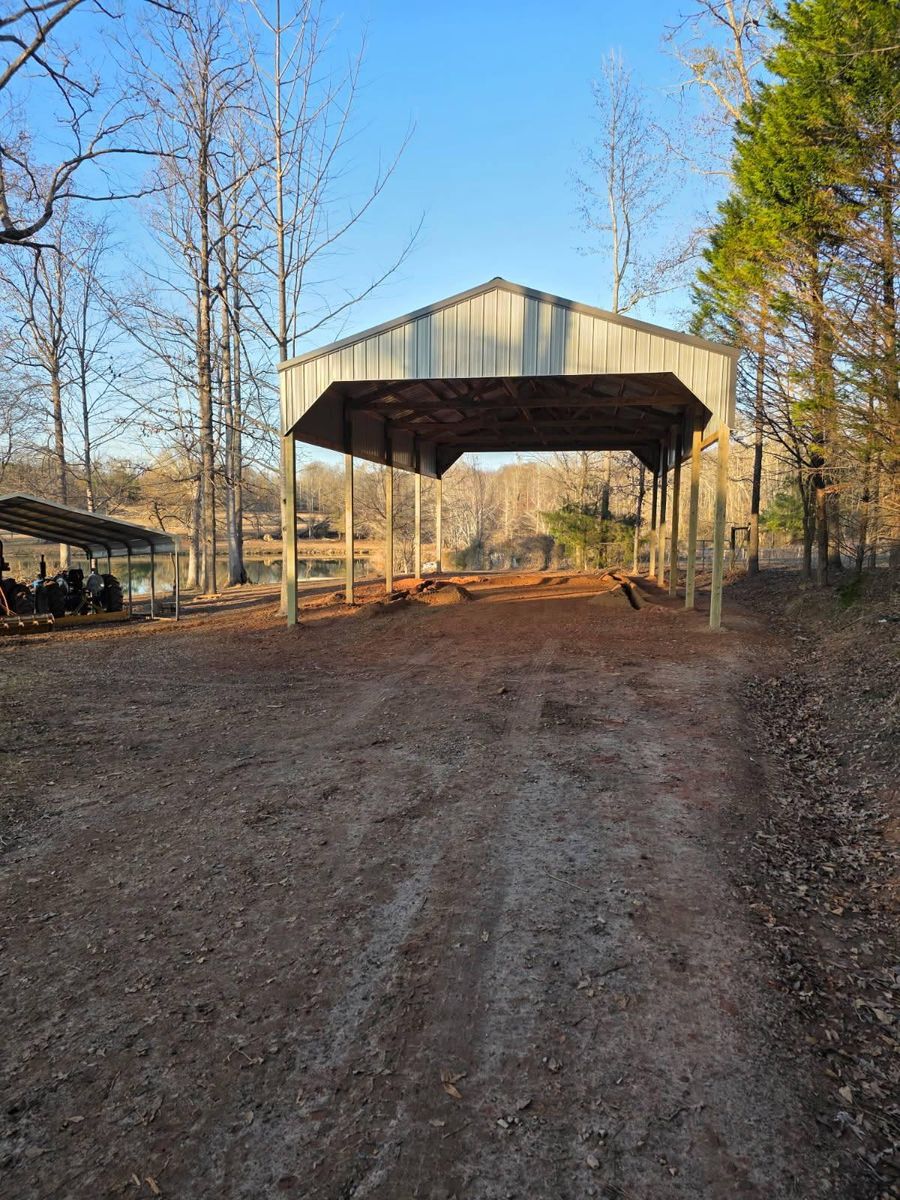 Pole Barn Construction for A Carpenter's Son in Williamson, GA