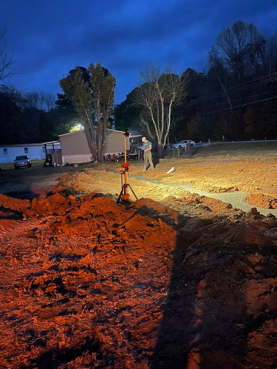 Land Grading for Maness Trucking & Excavation in Lexington, TN