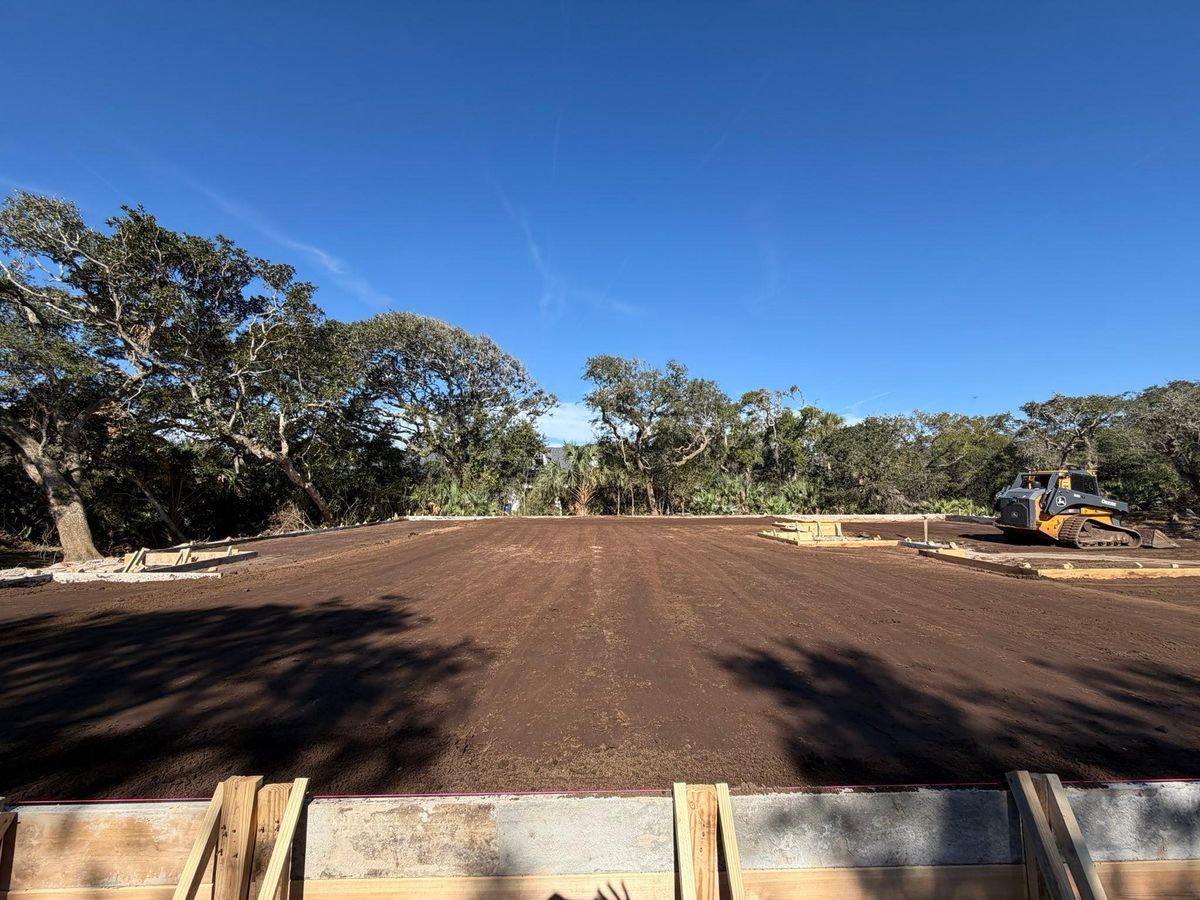 Grading for AL Dirtworks LLC in St. Augustine, FL