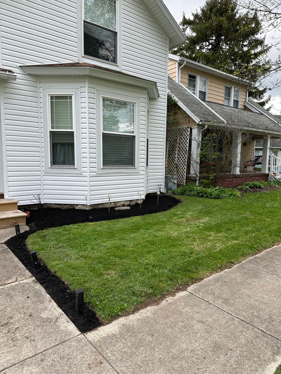 Mulch Installation for OT Lawn and Landscaping LLC in Carey, OH