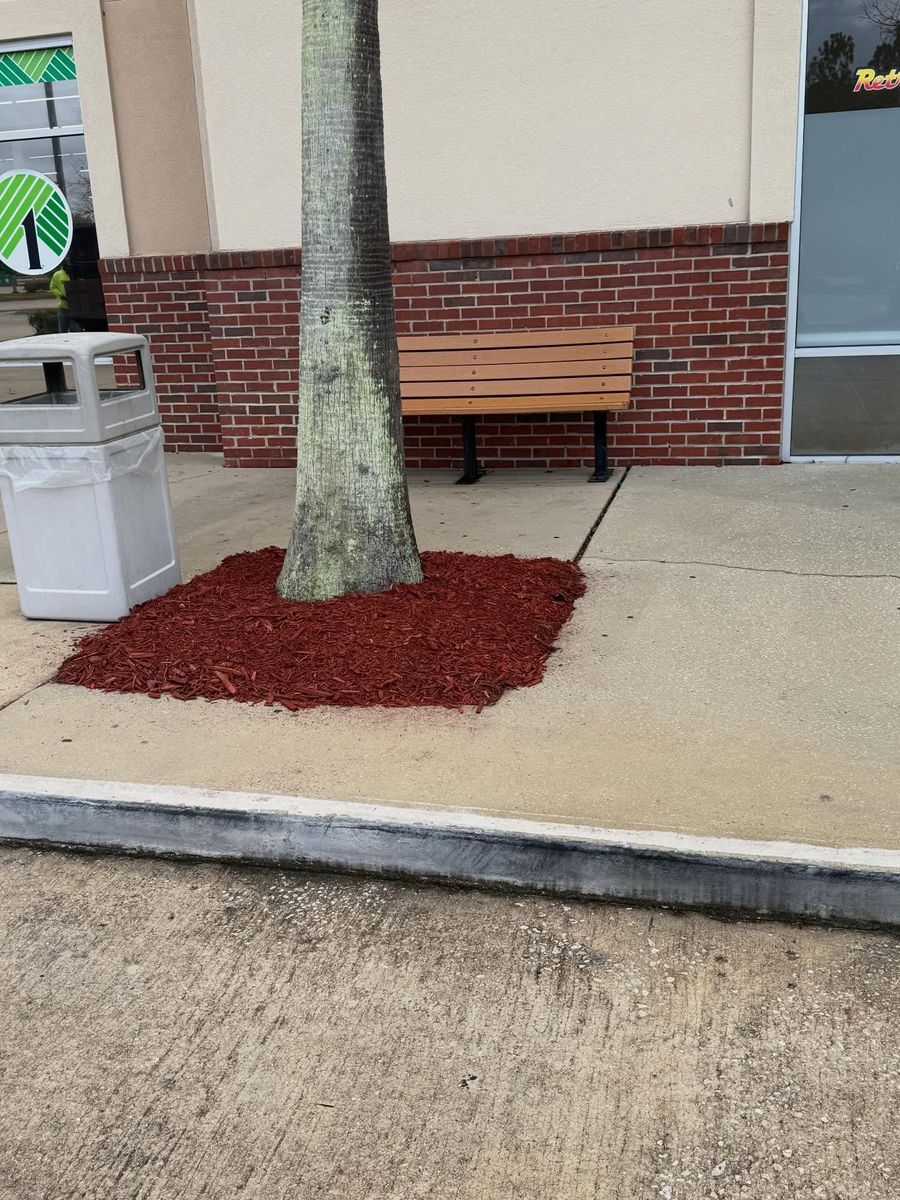 Mulch Installation for Whole 9 Yards Services LLC in Green Cove Springs, FL