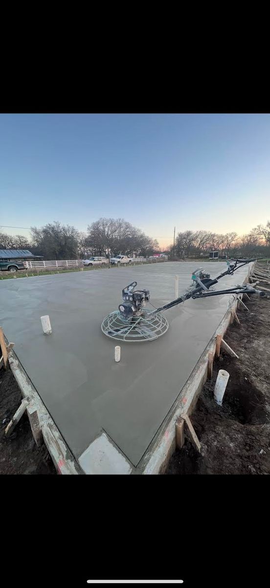 Concrete Slab Construction for Jay-T Construction in Burnet, TX