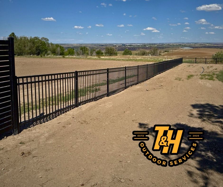 Iron Fence for T&H Outdoor Services in Twin Falls, ID