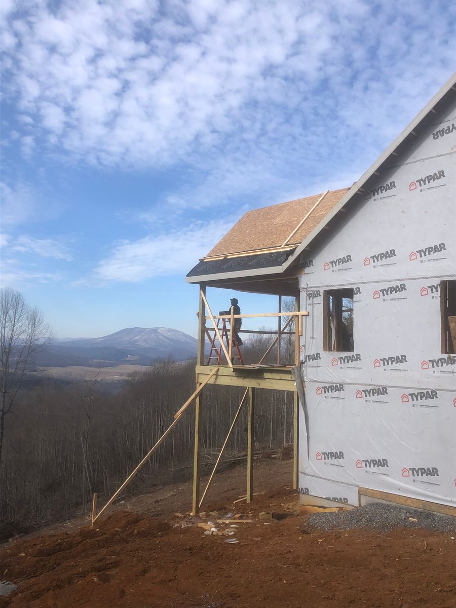 Framing for Rockbridge Home and Barns in Rockbridge County, VA
