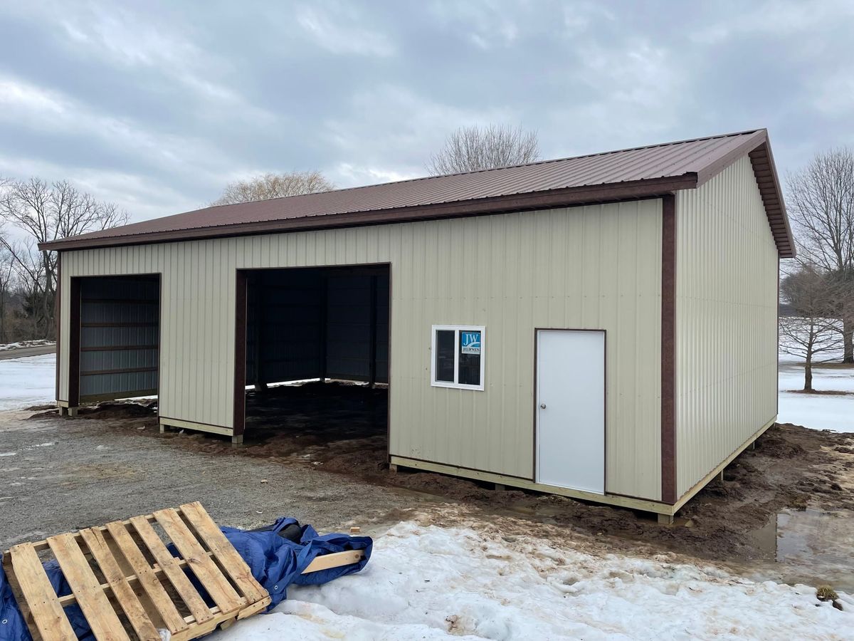 Pole Barns for New Vision Construction Company in Fort Wayne, IN