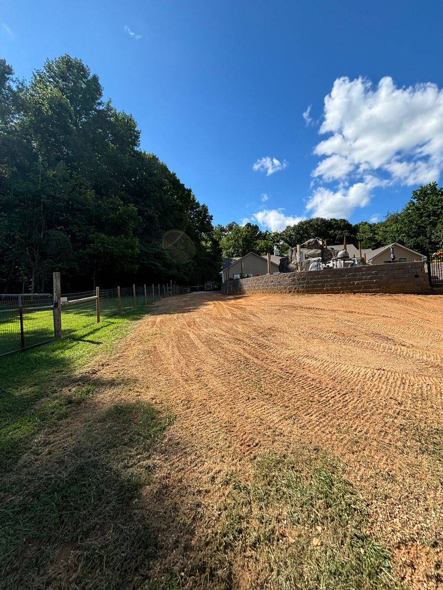 Property Grading for Three Rivers Dirt Works LLC in Knoxville, TN