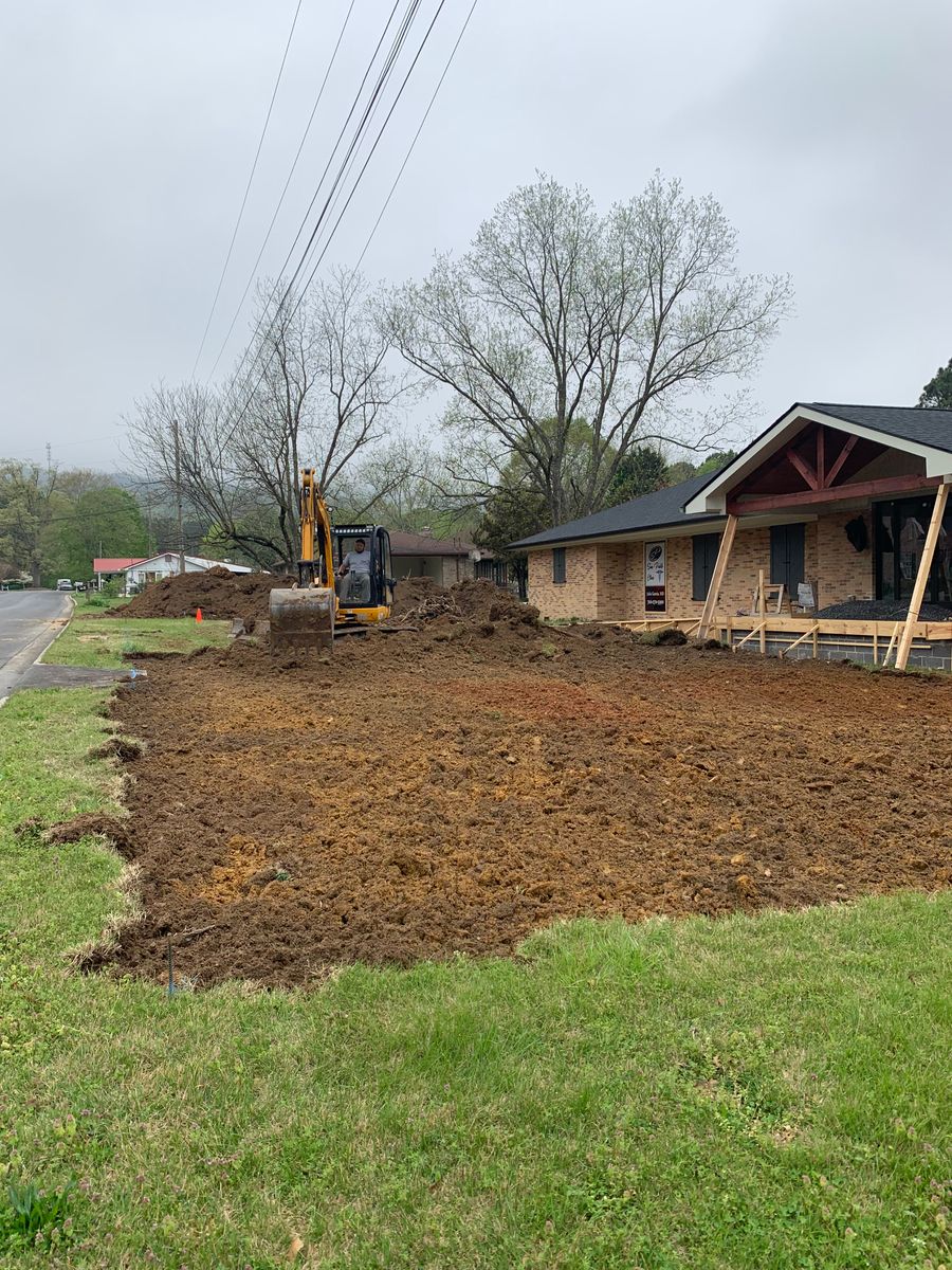 Site Preparation for J.P Landscaping and Excavation in Chattanooga, TN