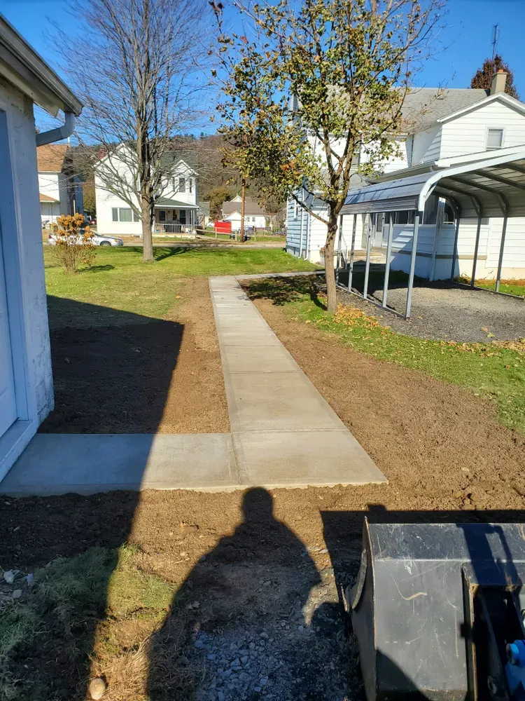 Concrete Sidewalk & Patio Construction for Tri County Enterprises in Benton, PA