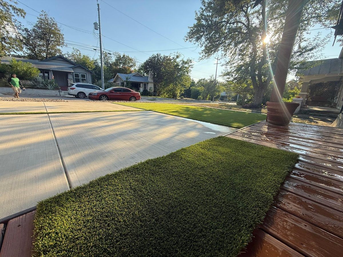 Turf Installation for Creative Edge Co. in San Antonio, TX