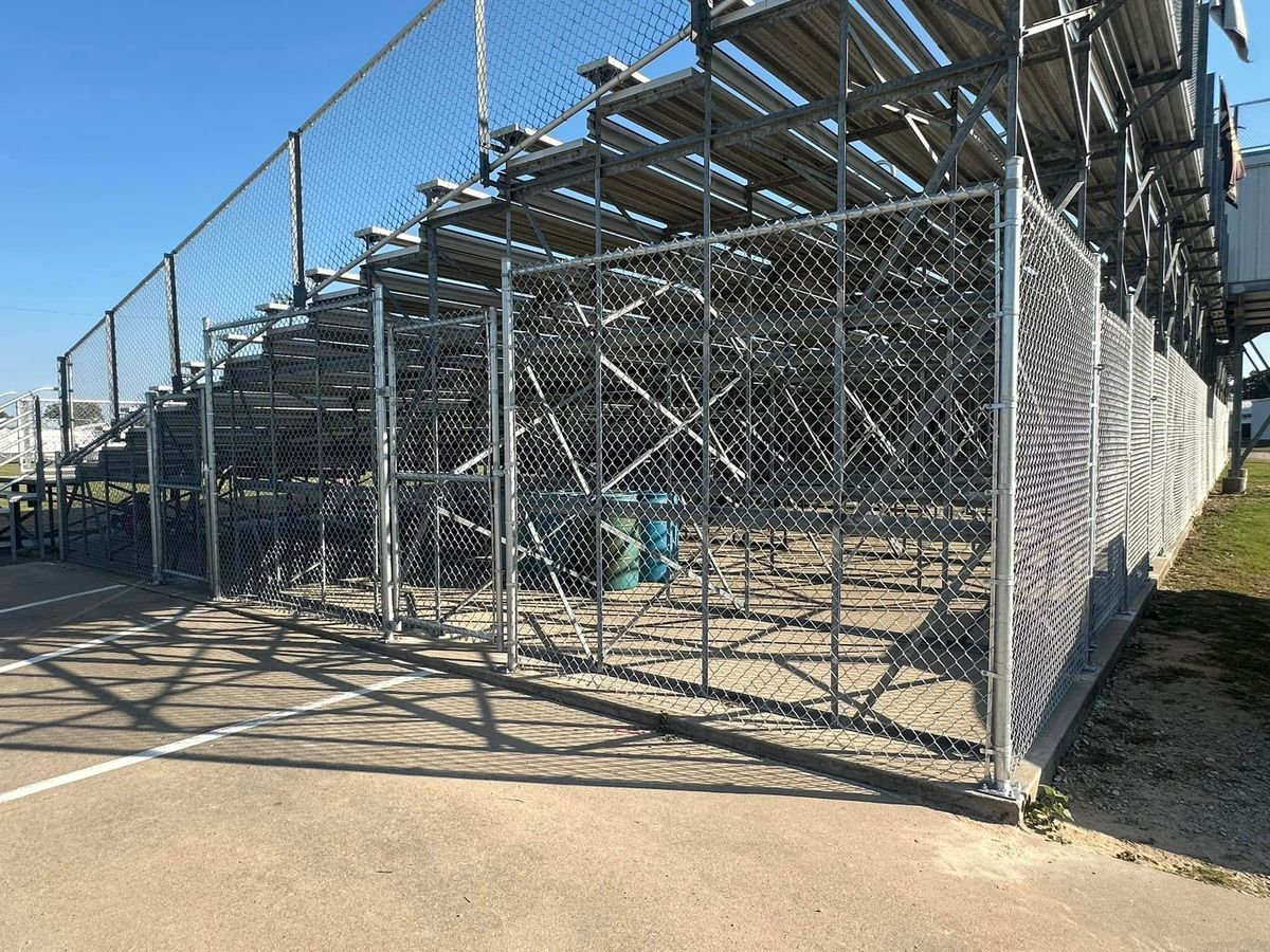 School Fencing for Cowboy Construction in Palestine, TX