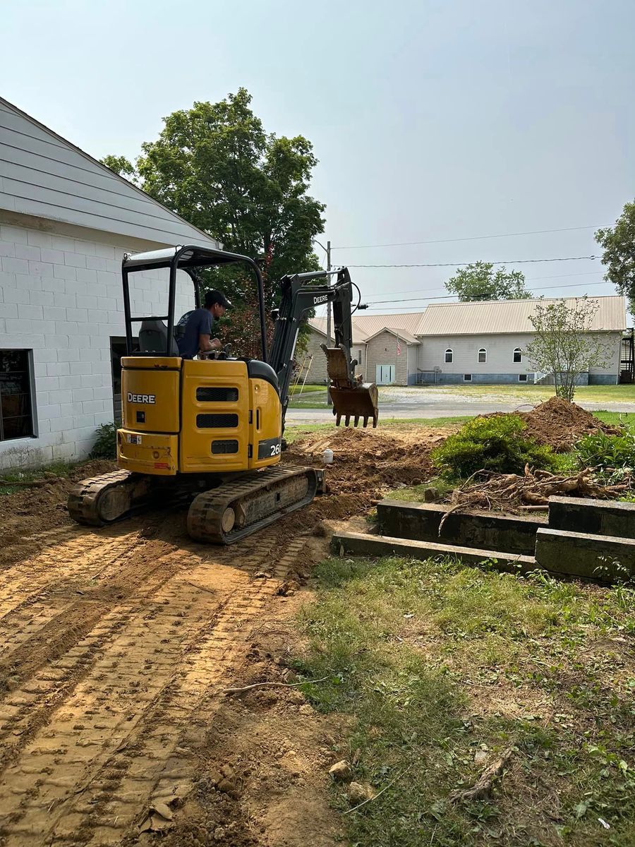 Excavating for View Point Construction in Huntingburg, IN