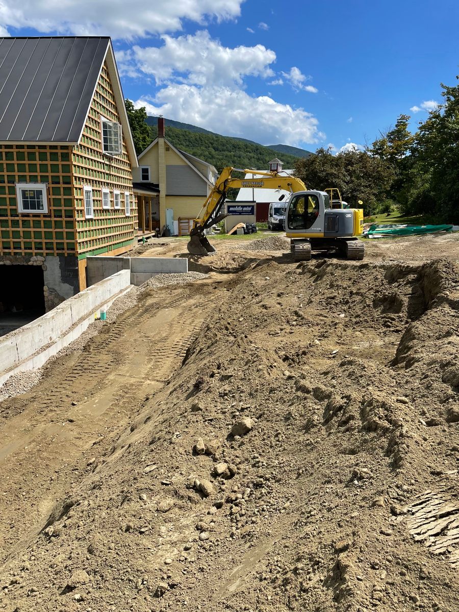 Residential & Commercial Excavation for Andy Naylor Excavation in Johnson, VT