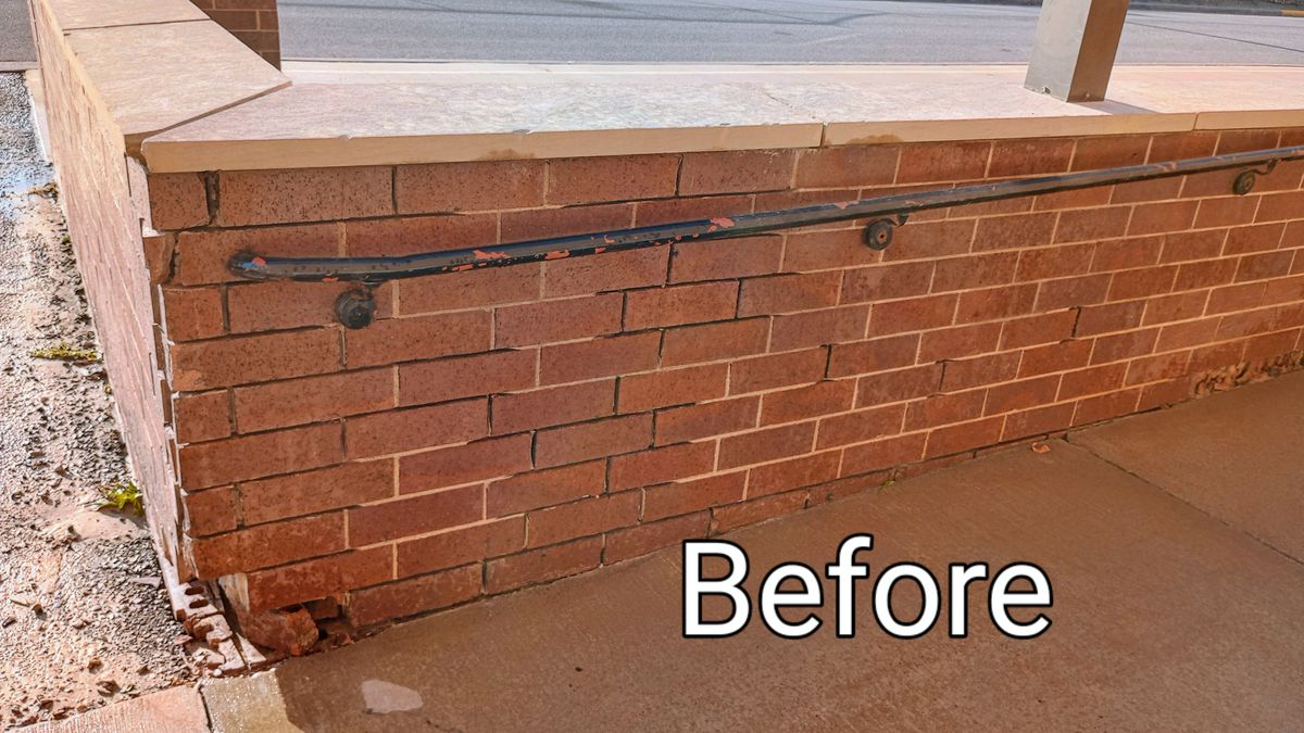 Brick Cleaning for To the Point Masonry in Spring Valley, WI