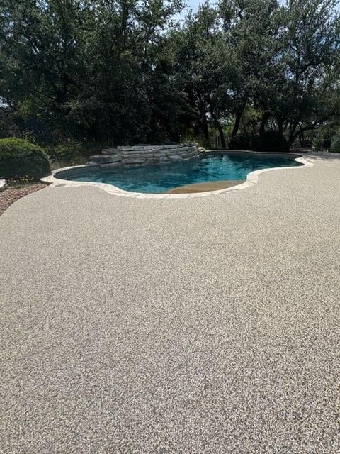 Rubber Stone Overlay for TEX STONE Resin & Epoxy Coatings in Schertz, TX