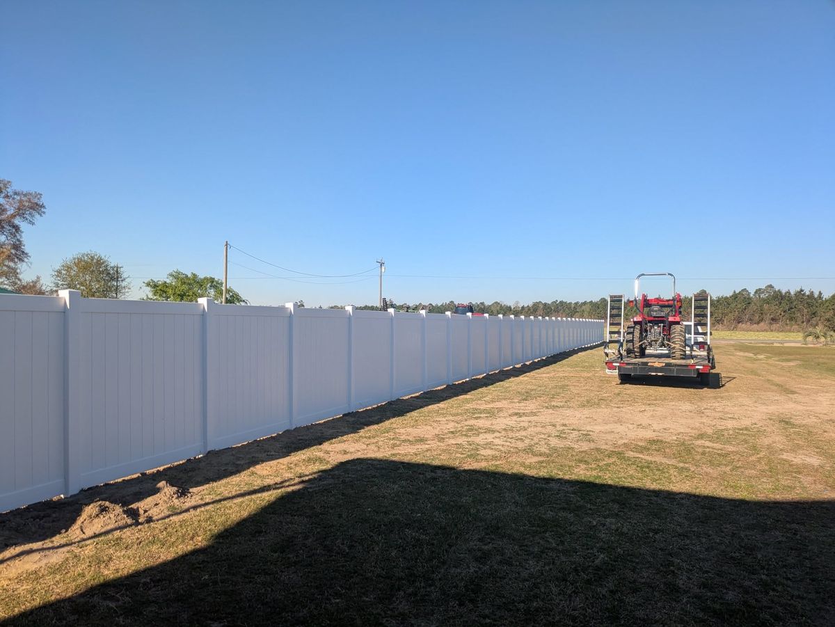 Vinyl Fence for Corbitt Vinyl Products in Hazlehurst, GA
