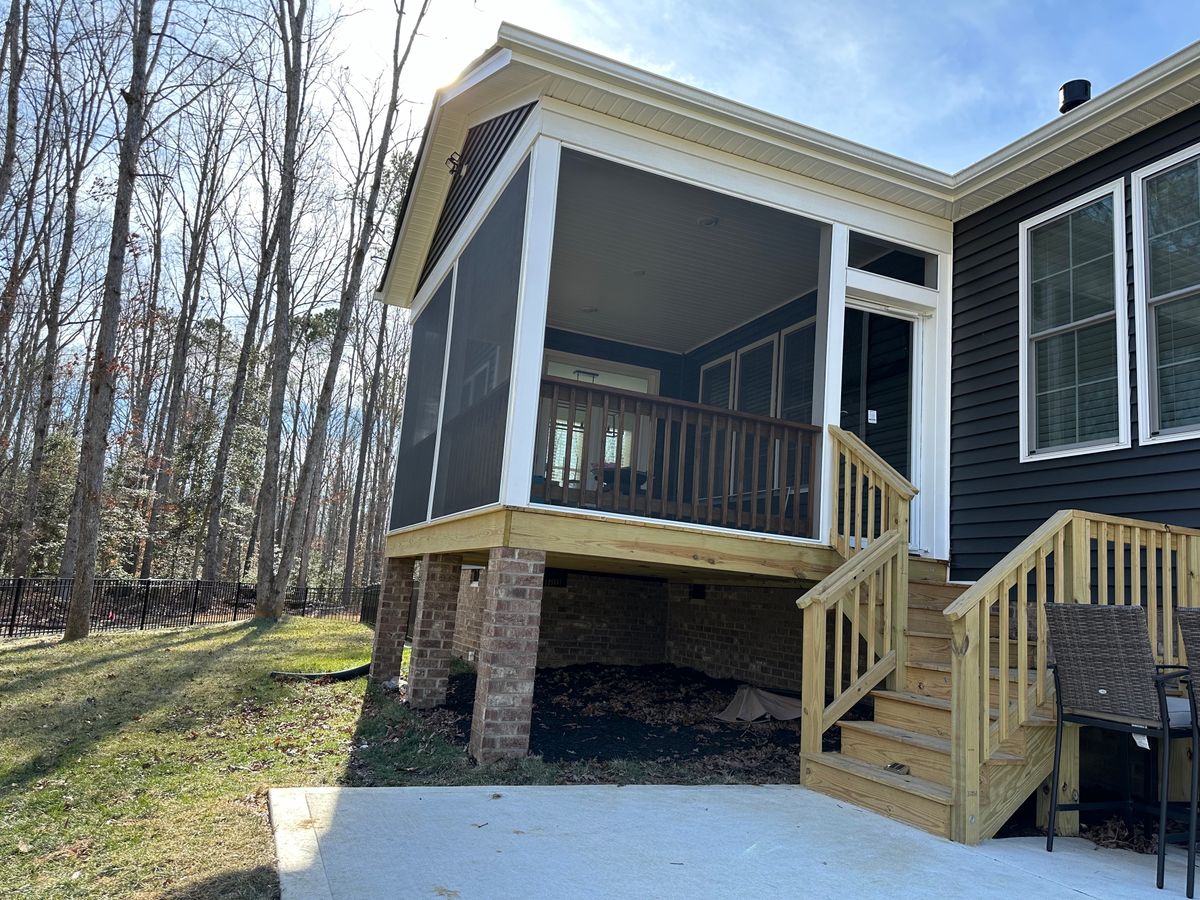 Screen Porches for Lester Contracting LLC in Richmond, VA