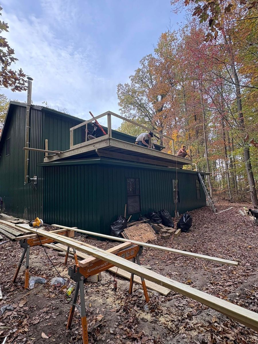 Deck Installation for Willson's Contracting in Davison, MI