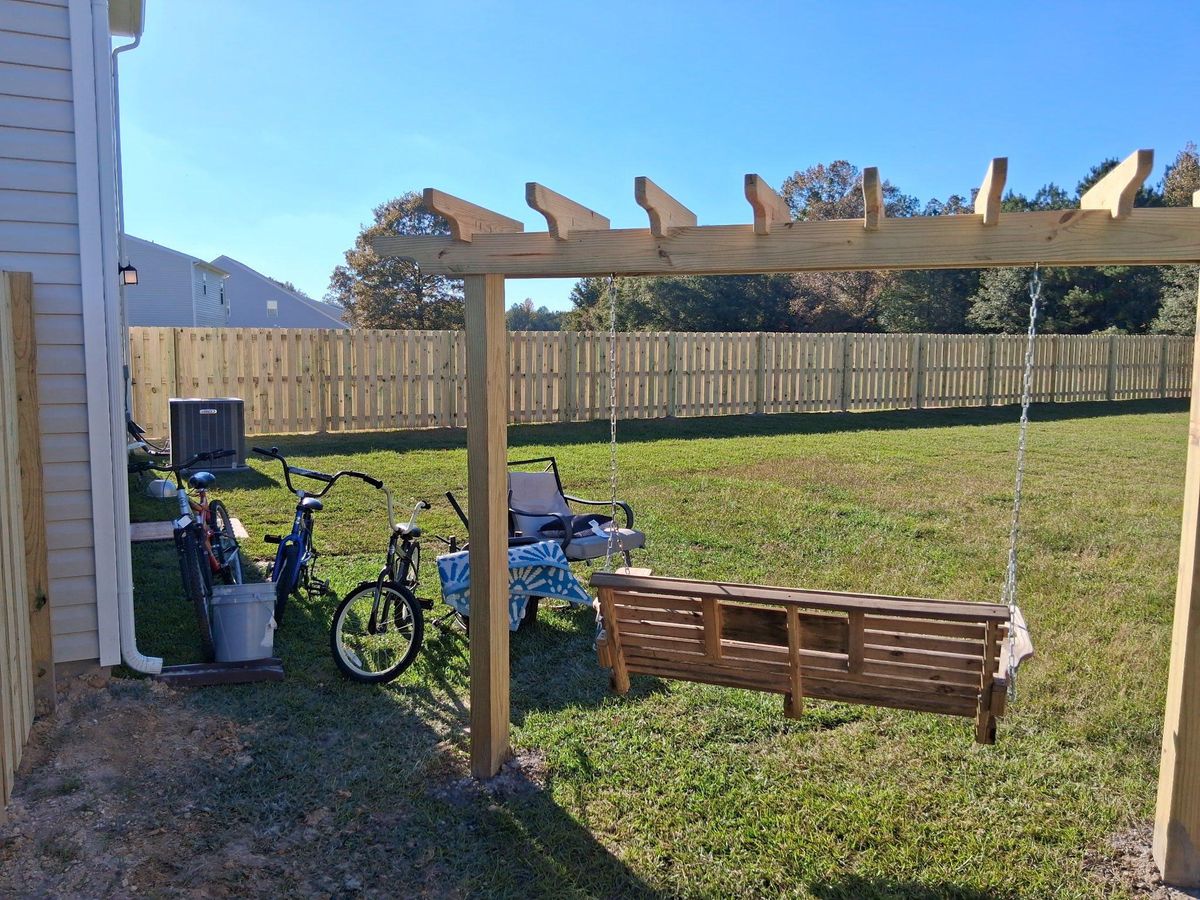 Fence Installation for JB Nealy Fence in Elgin, SC