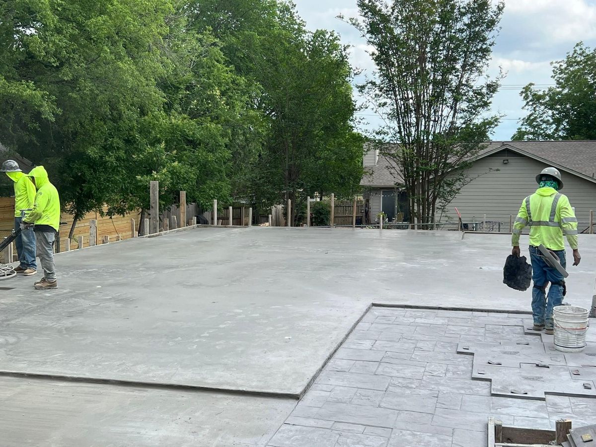 Patio Design & Installation for Merino Concrete Construction LLC in Liberty Hill, TX