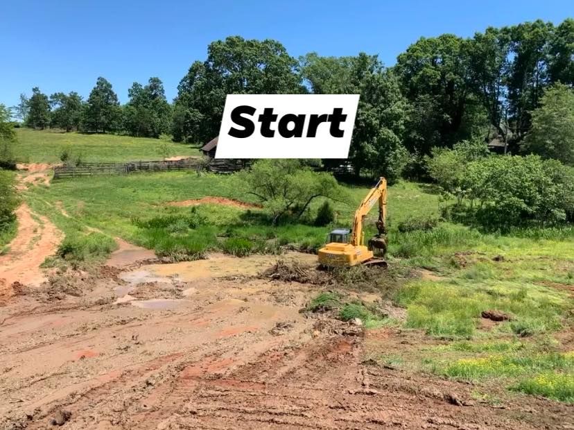 Site Grading for Barnes Backhoe & Grading in Taylorsville, NC