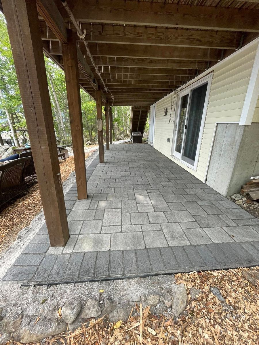 Custom Outdoor Spaces for Smythe’s Stonework & Masonry in Buxton, ME