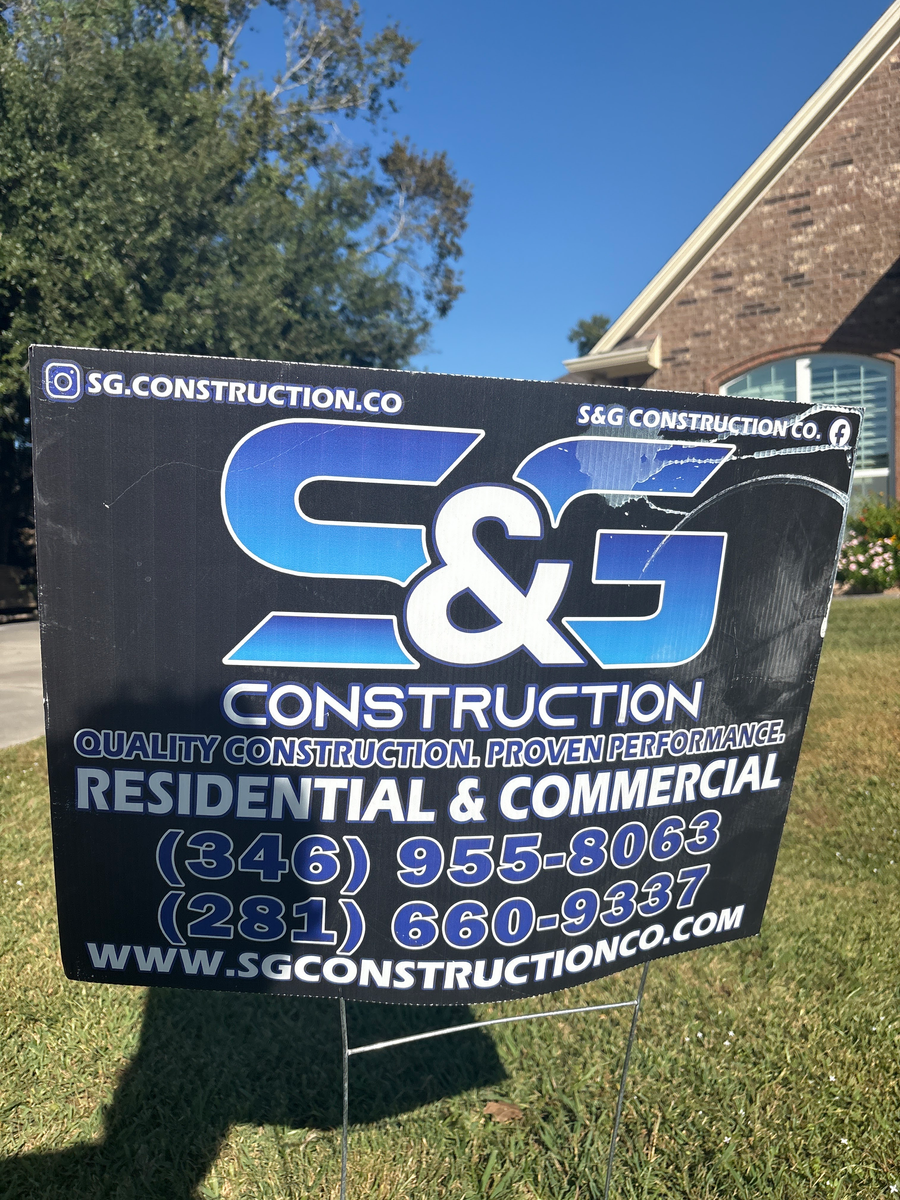 Residential/Commercial Roofing for S&G Construction Co. in Houston, TX