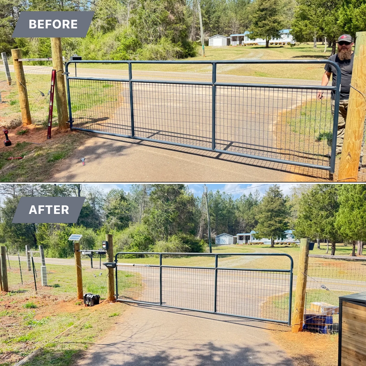 Gate Installation for DR Solutions LLC in Boiling Springs, SC