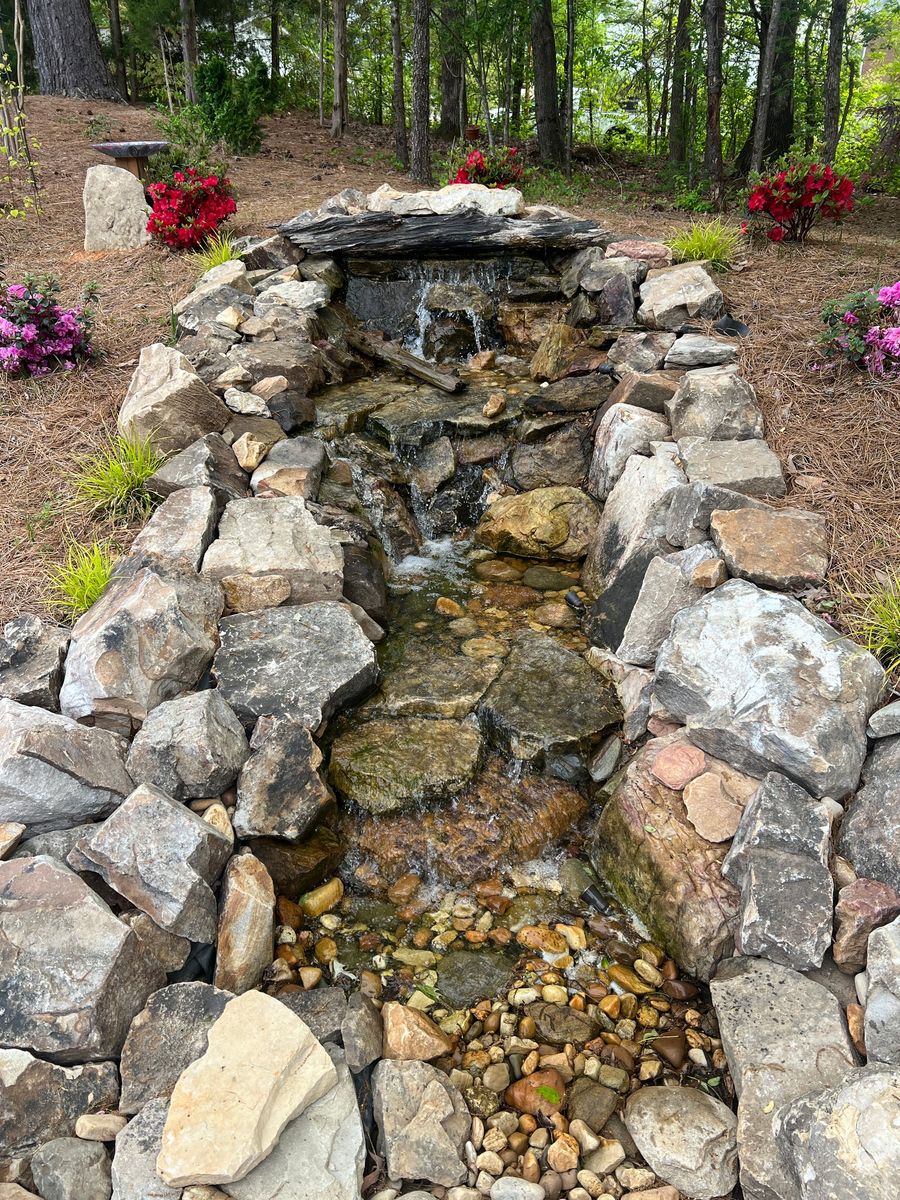 Waterfalls & Water Features for Howerton’s Landscaping in Clemmons, NC