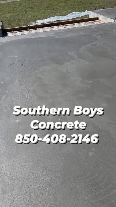 Concrete Slab Construction for Southern Boys Concrete LLC in   Hosford, FL