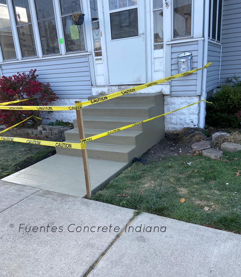 Stair Design & Installation for Fuentes Concrete Construction in Hammond, IN