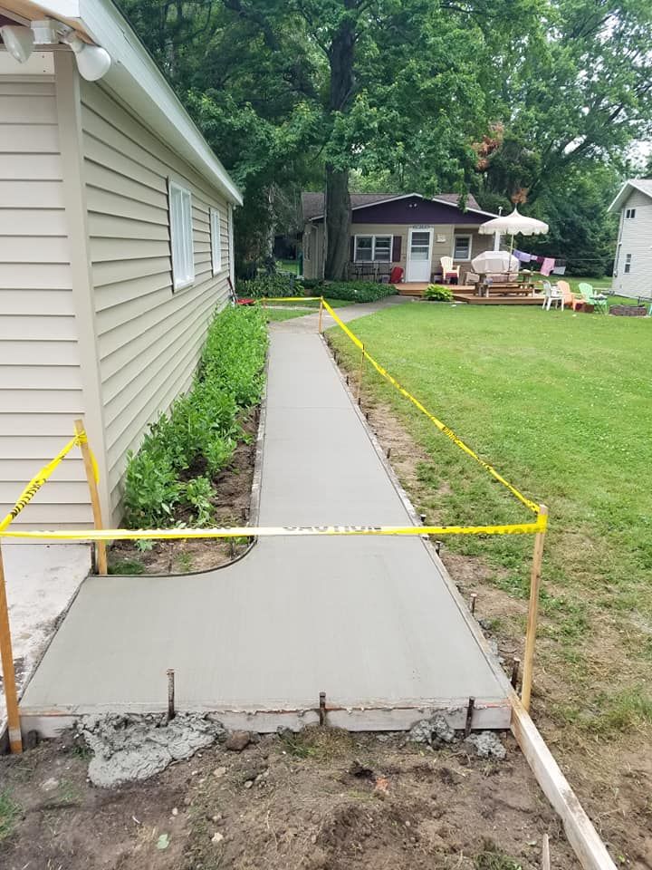 Sidewalk Installation for B & E Concrete in Michigan City, IN