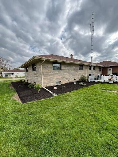 Mulch Installation for Chapman's Lawncare and Landscaping in Connersville, IN